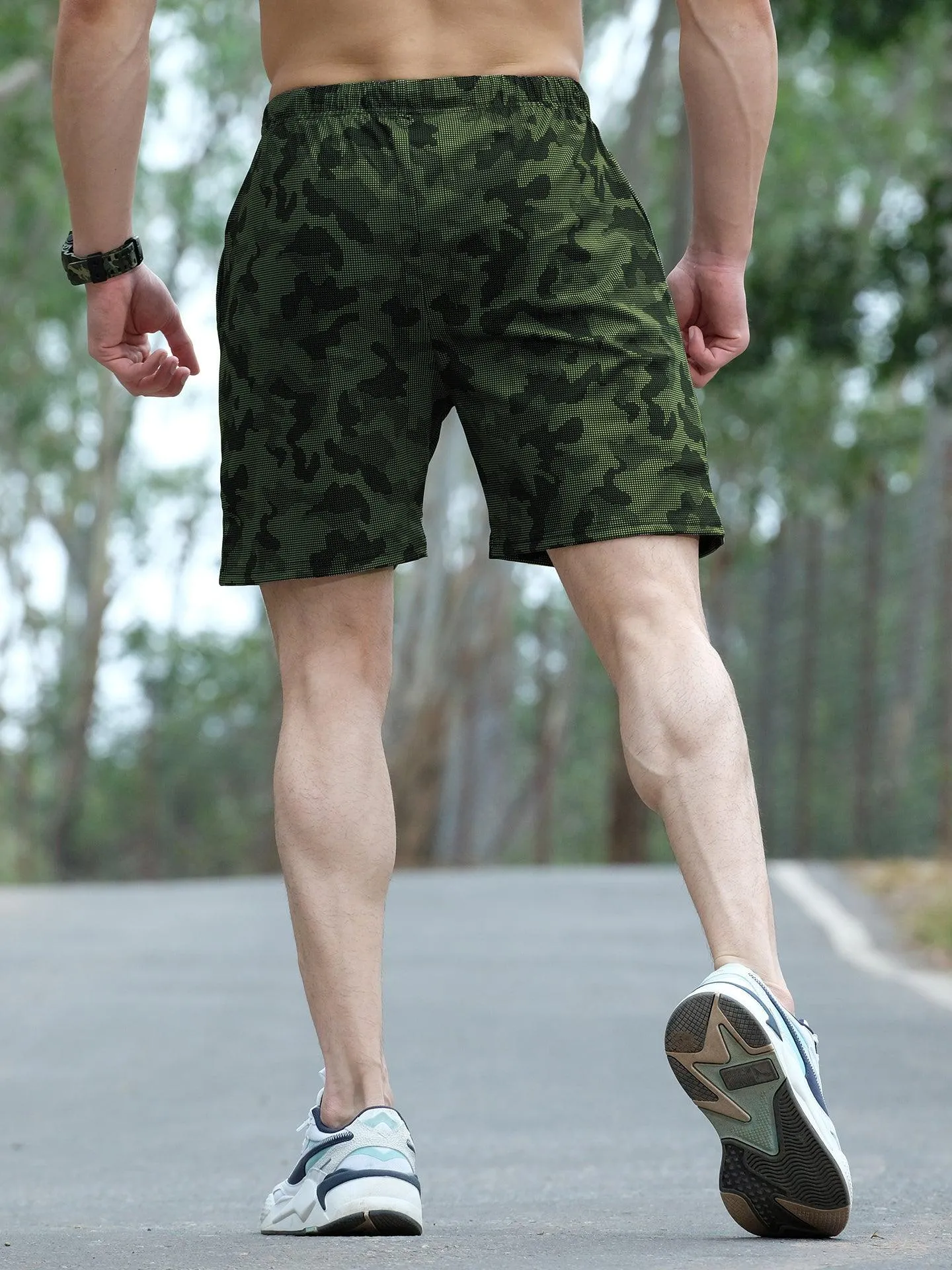 Stealth Green Camo Shorts - Sale