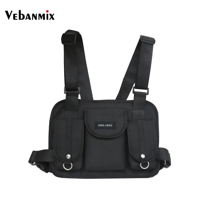 Streetwear functional tactical chest bag