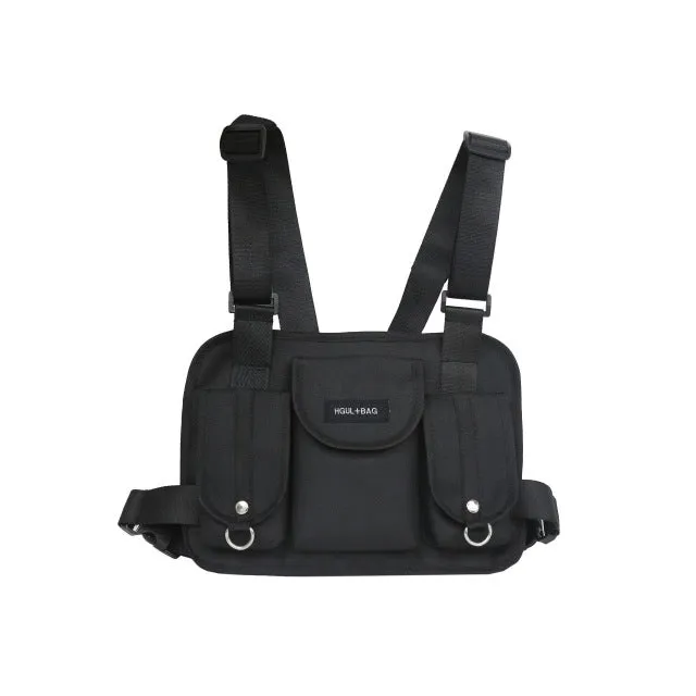 Streetwear functional tactical chest bag