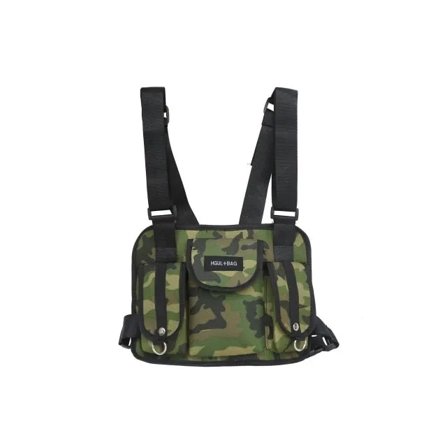 Streetwear functional tactical chest bag