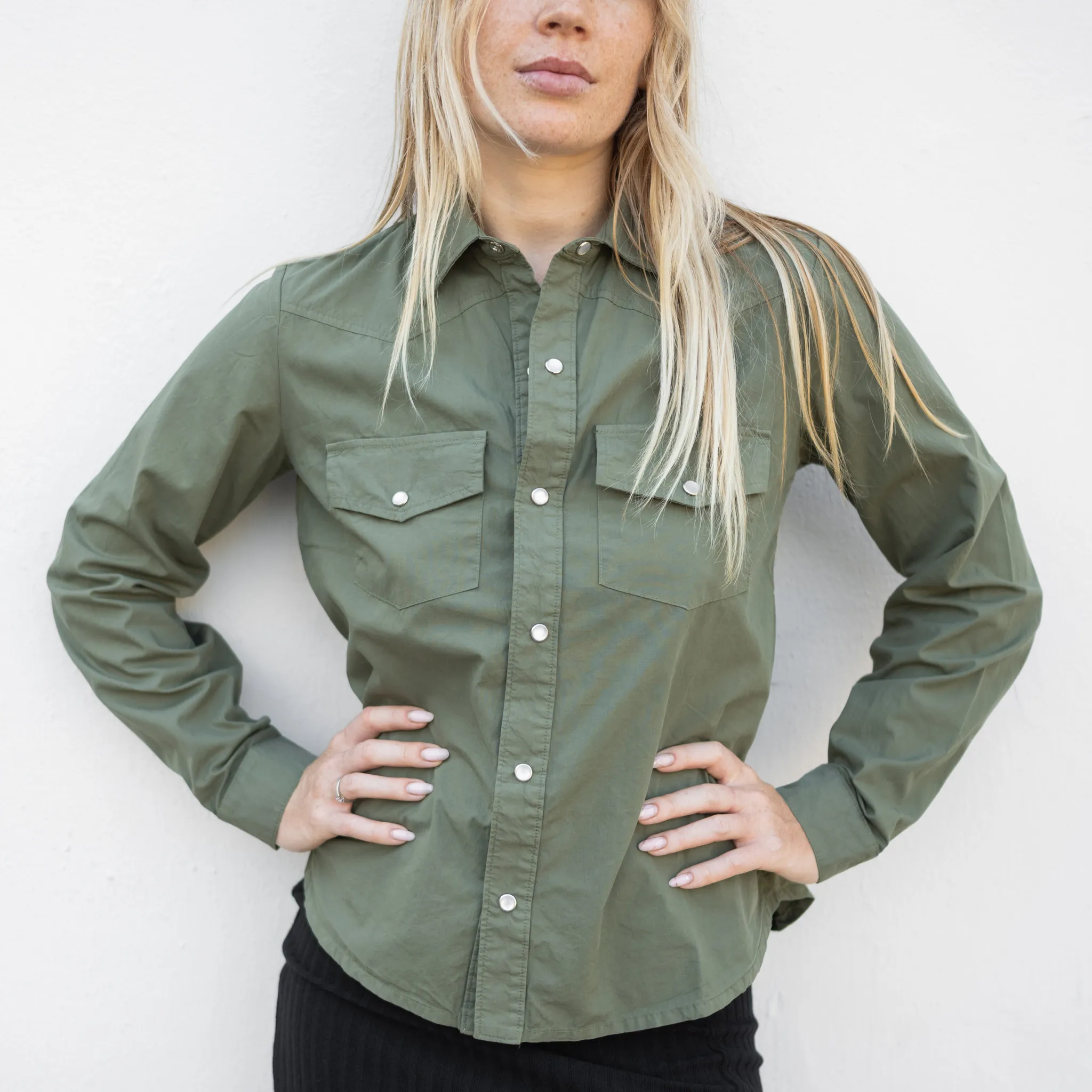 Structured Poplin Western Shirt