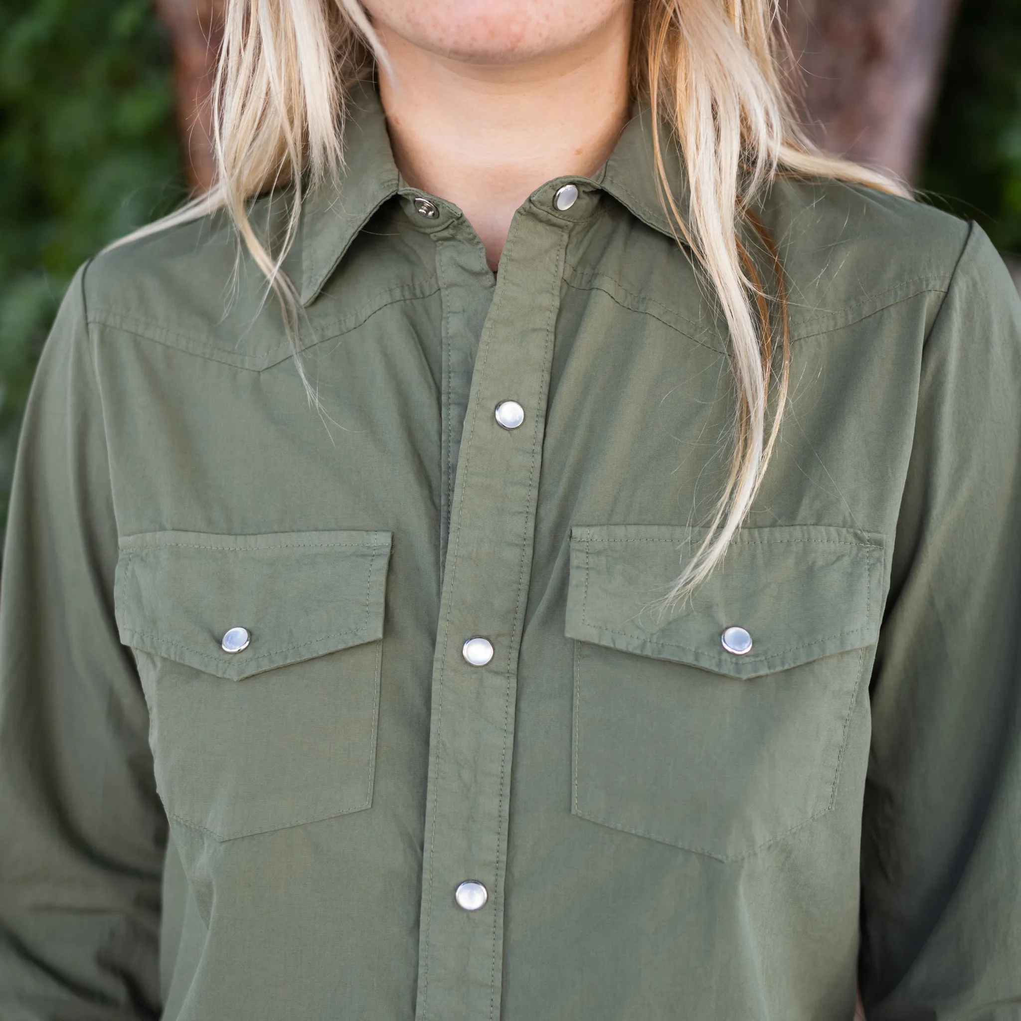 Structured Poplin Western Shirt