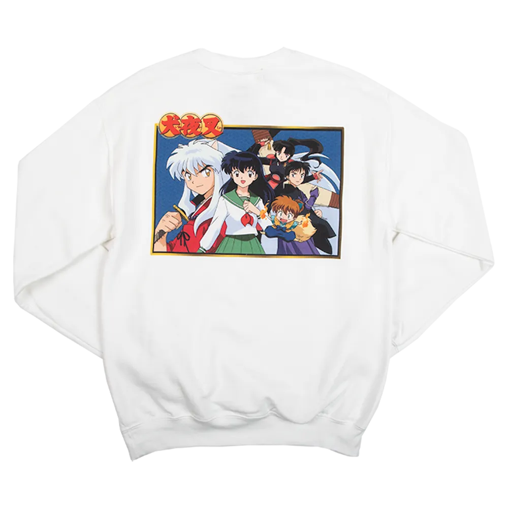 Team Inuyasha White Crew Neck Sweatshirt