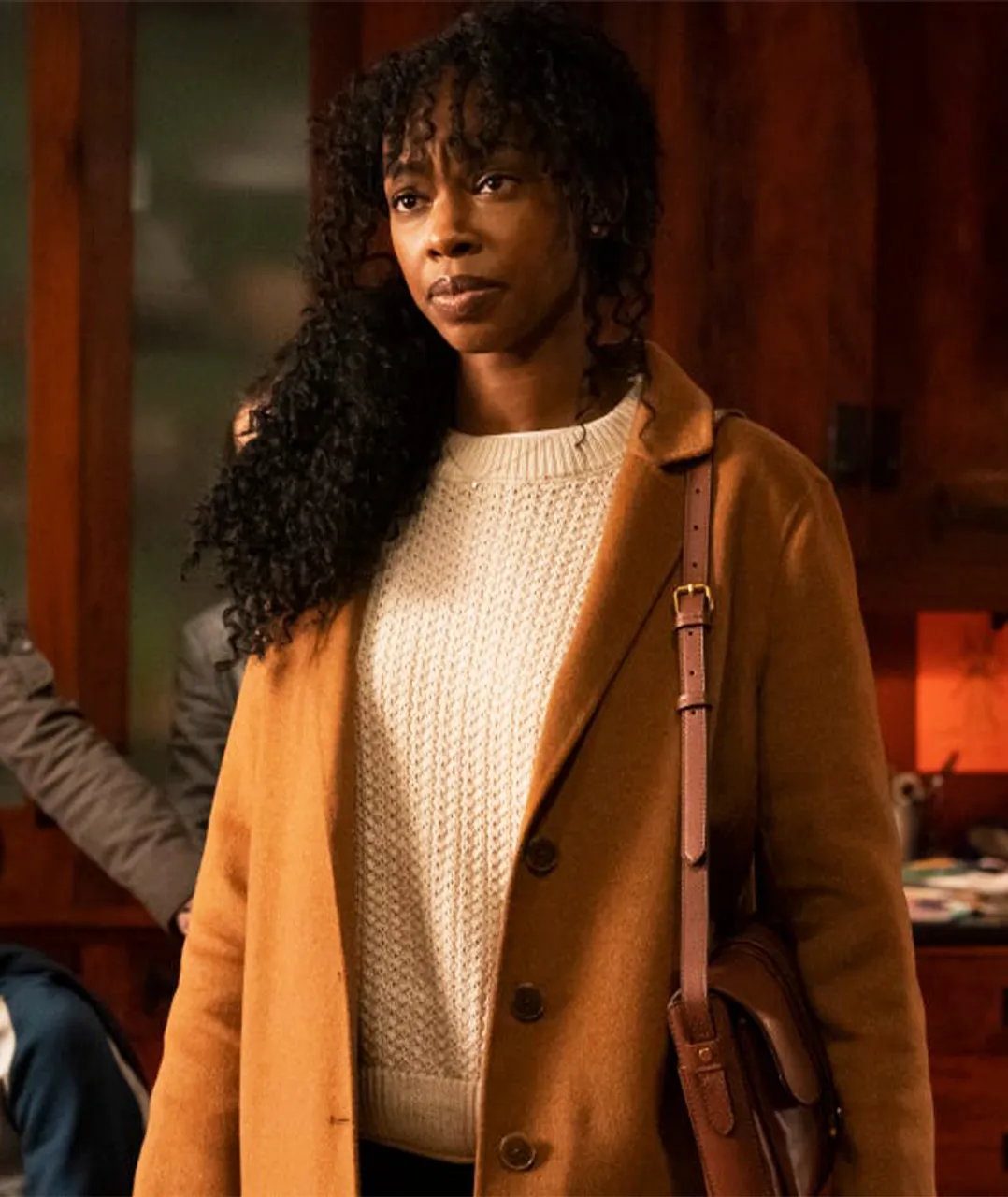 The Equalizer 2021 Aliya Ekuban Brown Coat