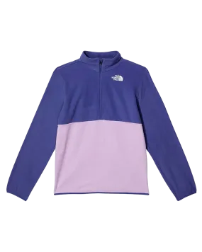 The North Face Teen Glacier 1/4 Zip Pullover - Cave Blue