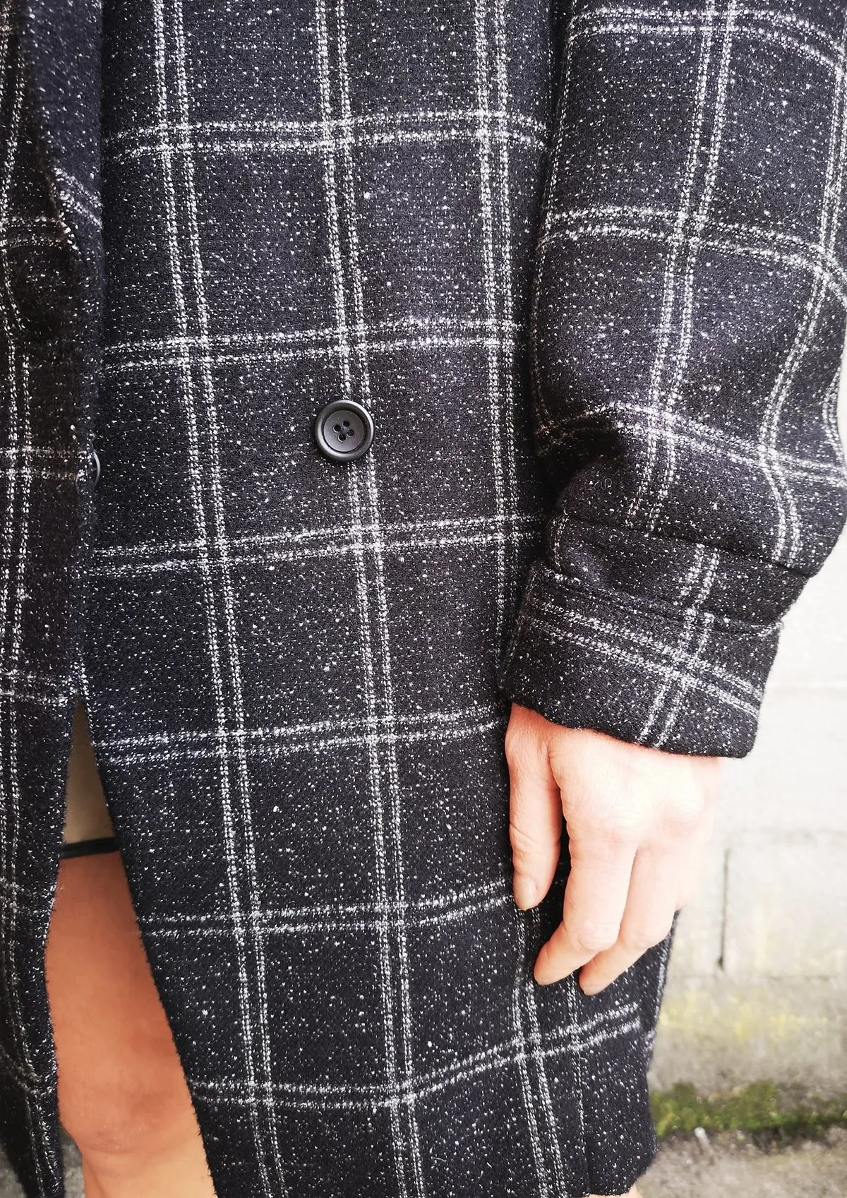 TWEED COAT - BLACK