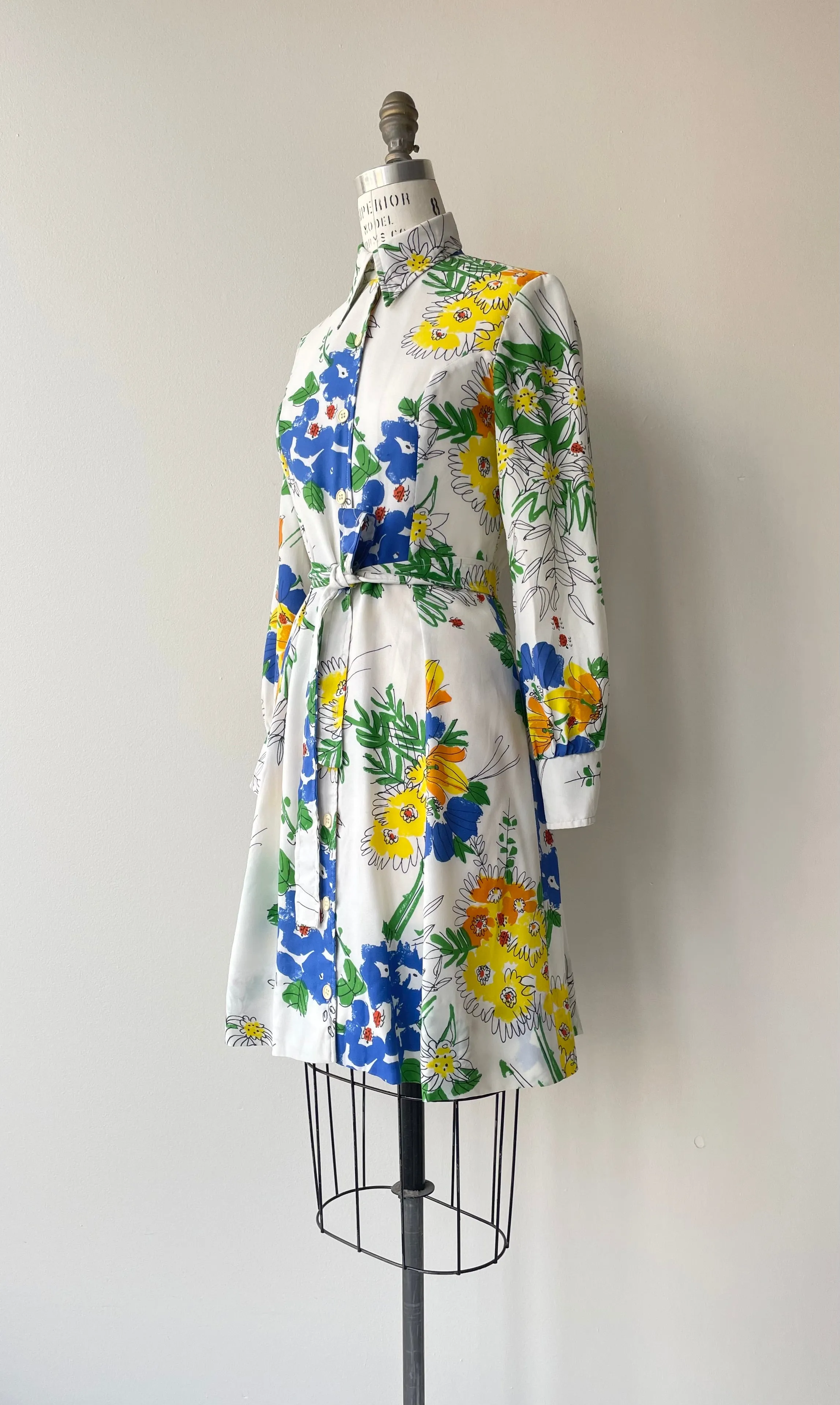 Vera Floral Shirtdress | 1970s