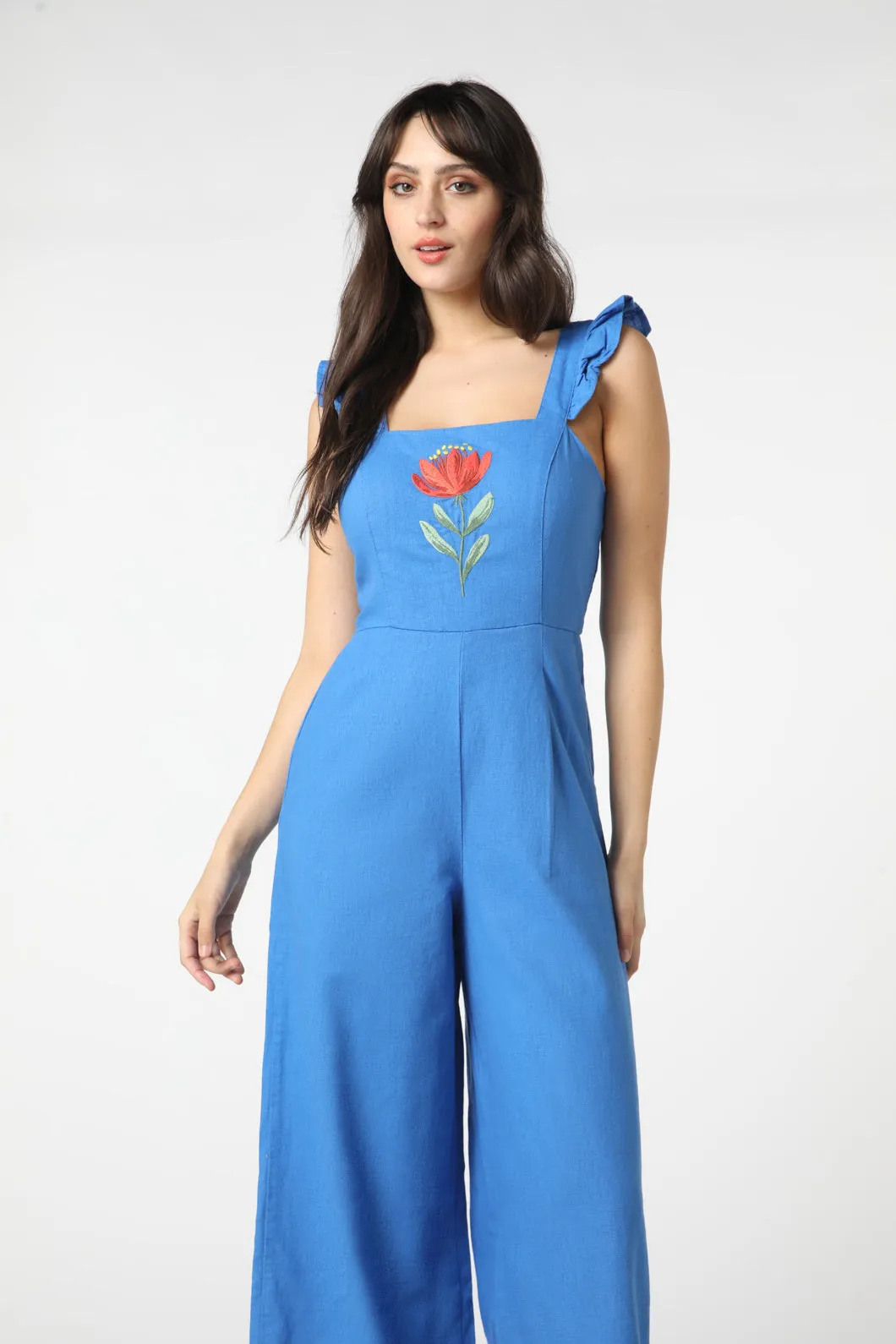 Waratah Embroidered Jumpsuit