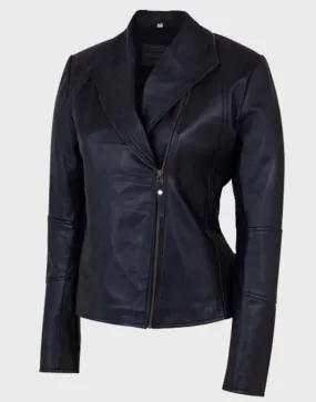 Women's Shawl Collar Leather Jacket | Ujacket.com - 45% OFF