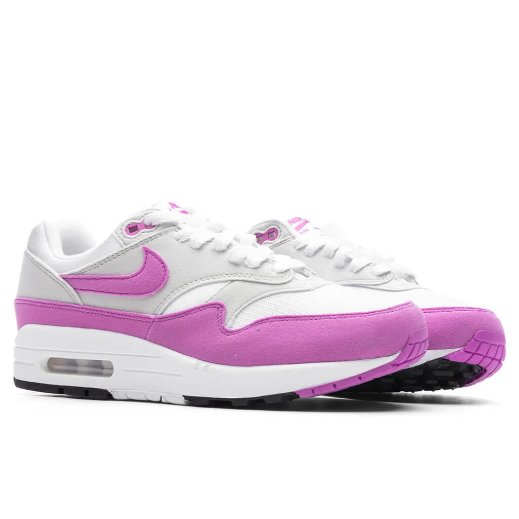 Women's Air Max 1 '87 - Neutral Grey/Fuchsia Dream/White