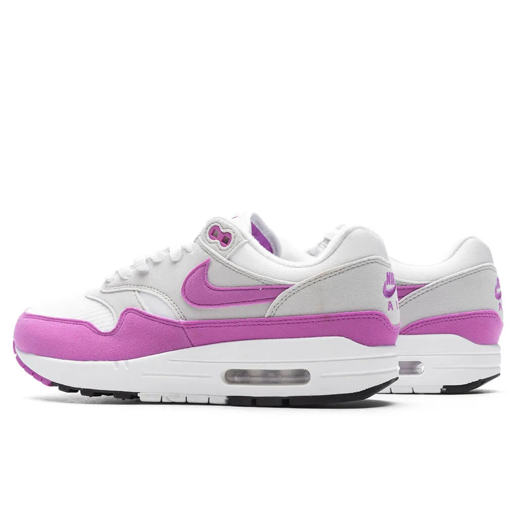 Women's Air Max 1 '87 - Neutral Grey/Fuchsia Dream/White