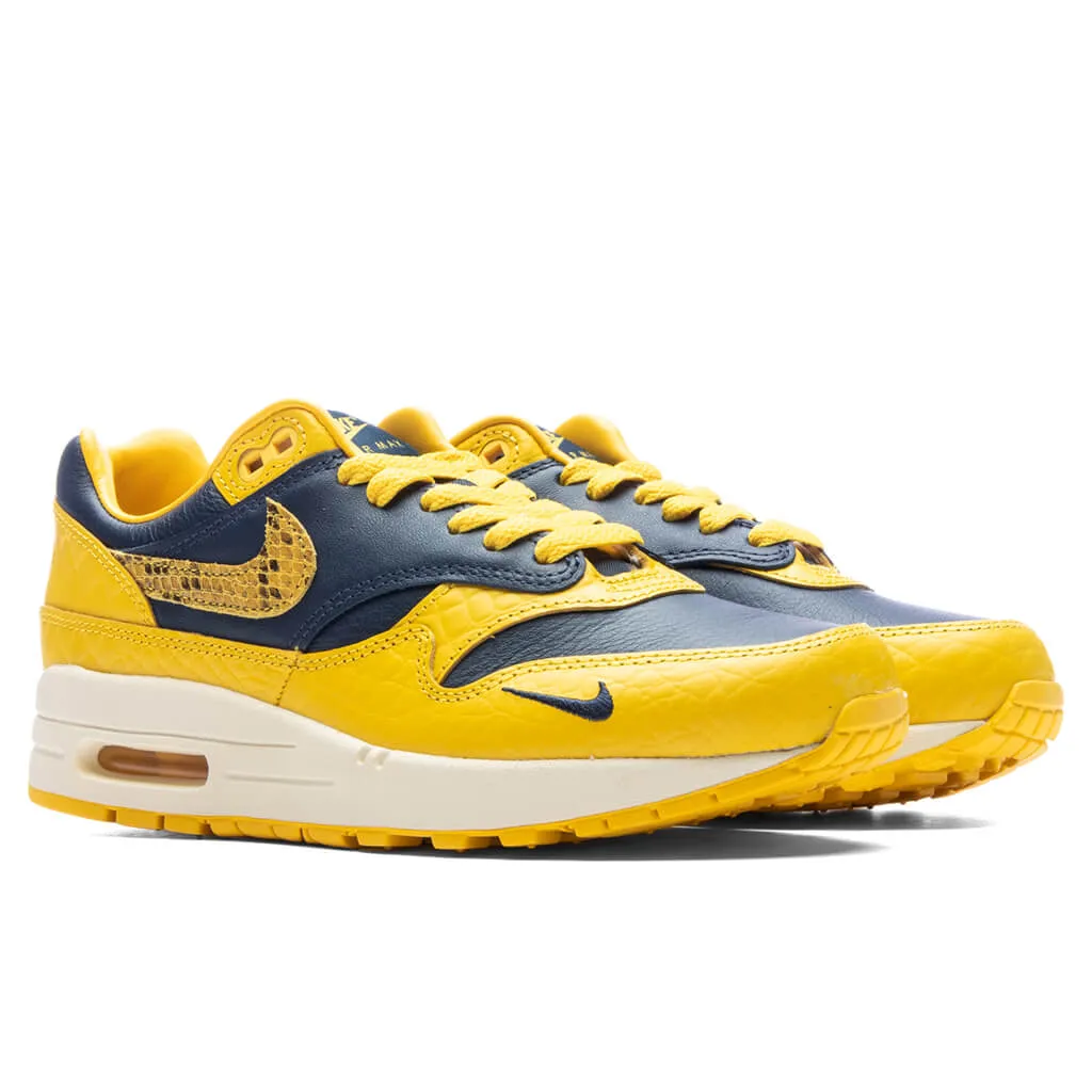 Women's Air Max 1 PRM - Midnight Navy/Varsity Maize