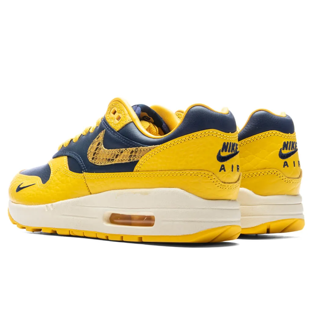 Women's Air Max 1 PRM - Midnight Navy/Varsity Maize