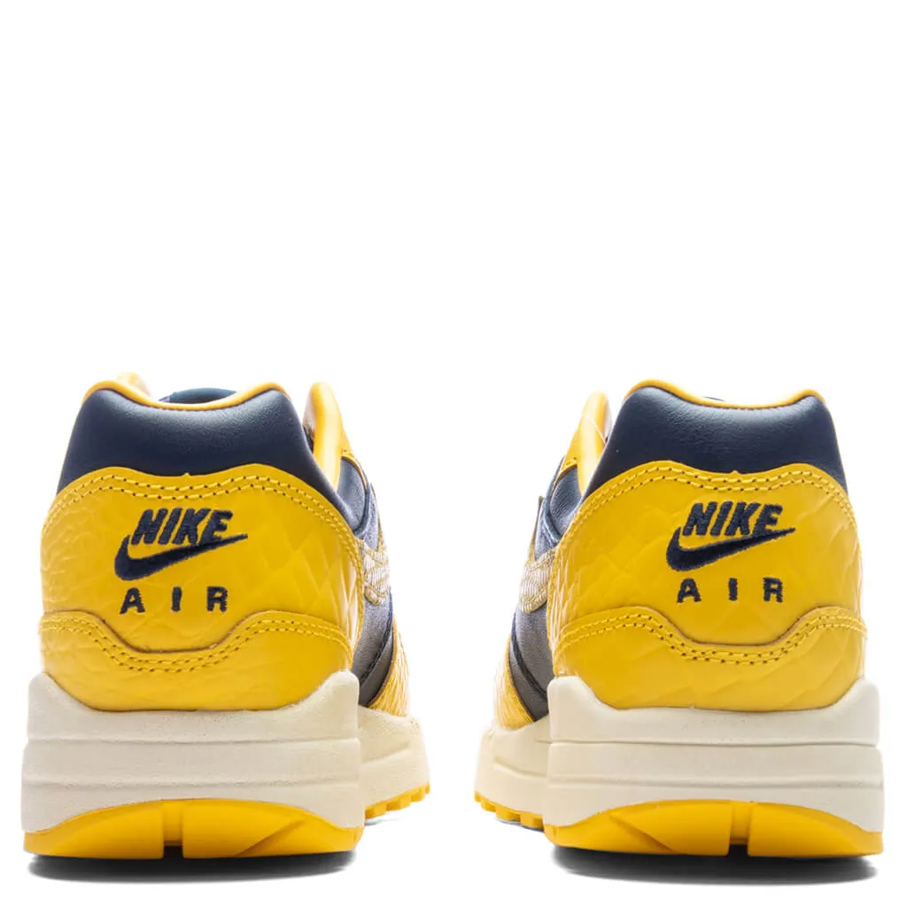 Women's Air Max 1 PRM - Midnight Navy/Varsity Maize