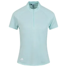 Womens Textured Polo Semi Flash Aqua - W23