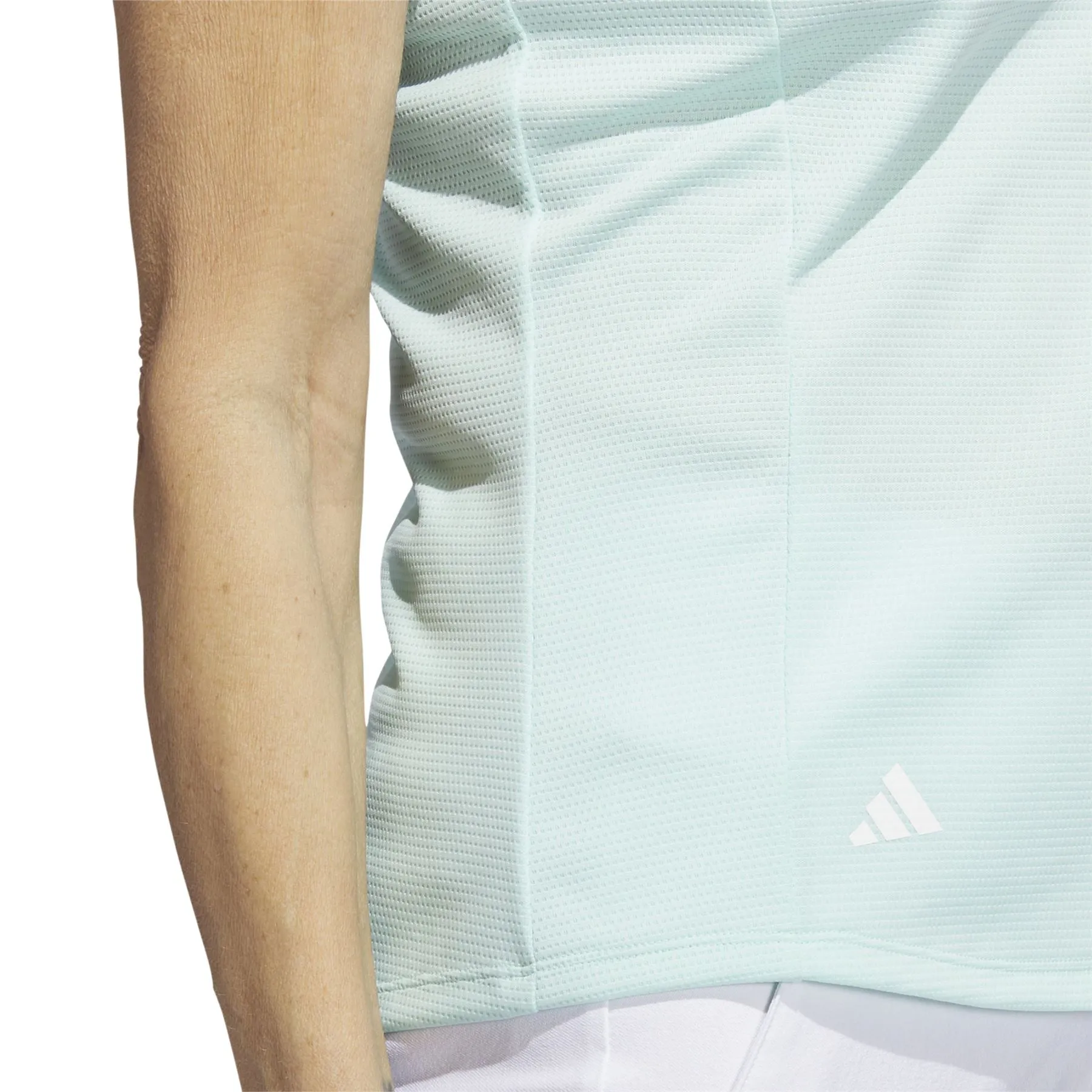 Womens Textured Polo Semi Flash Aqua - W23