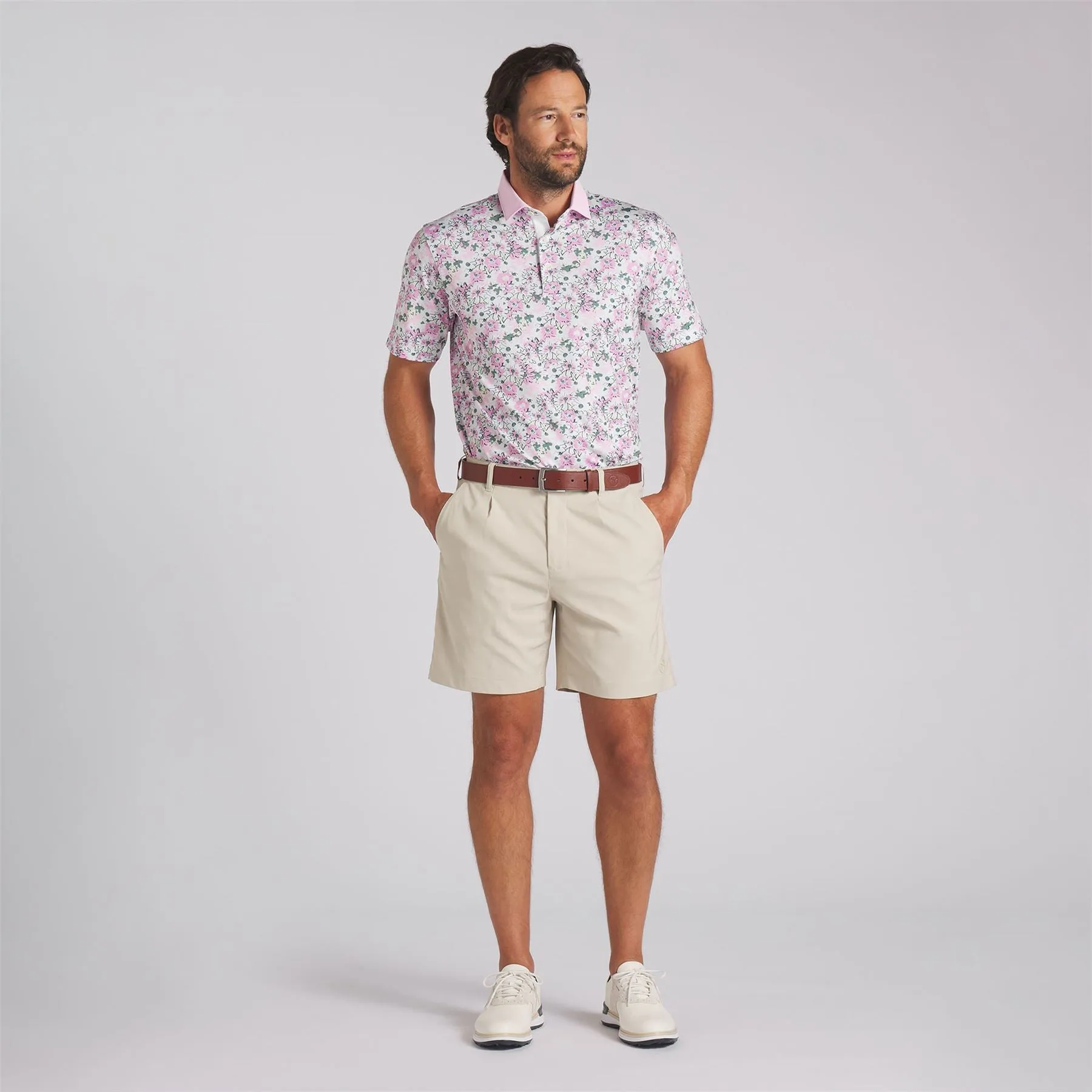 x AP Floral Polo White/Pink - SS24