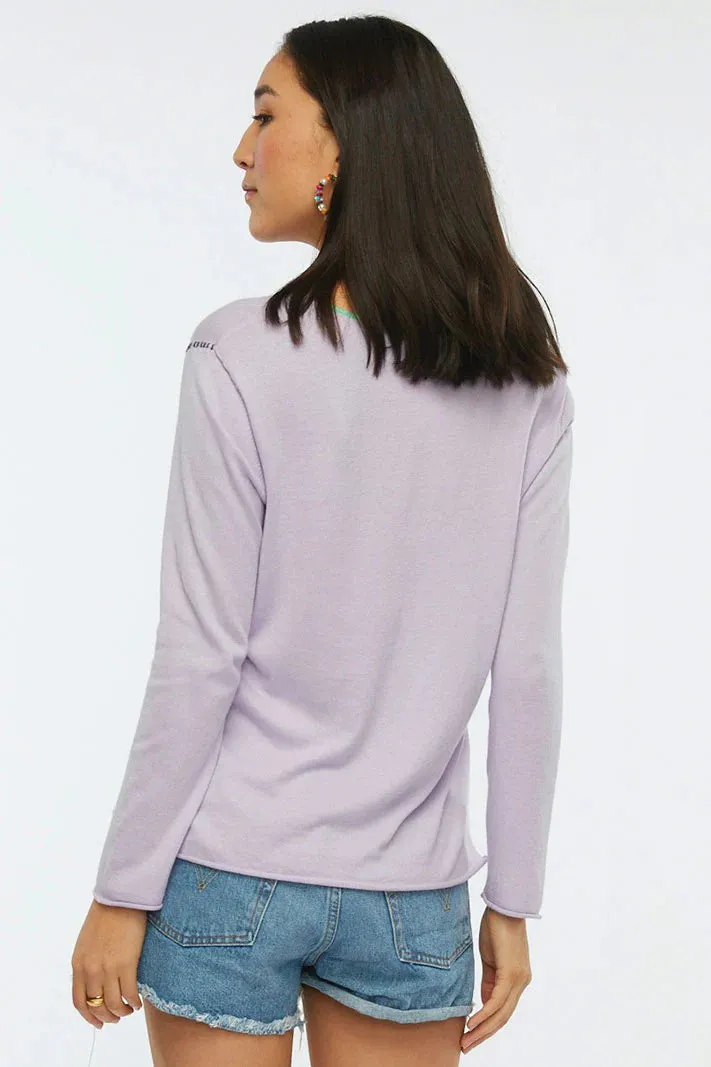 Zaket & Plover V Stitch Sweater-Lavender